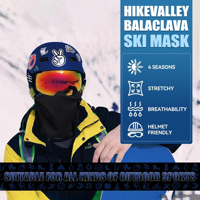 Sclzoed 3 Pieces Balaclava Ski Mask -Winter Full Face Mask for Men Women Windproof Weather Outdoors Cover for Men Women Boys Girls - Image 4